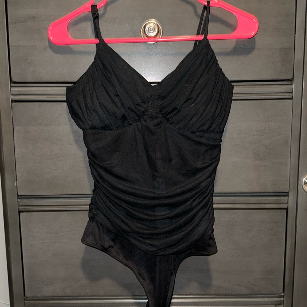 Black Express body contour bodysuit